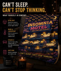 Insomnia Motel sheep pattern Fleece Sherpa Blanket | can't sleep can't stop thinking