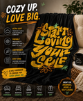 Start Loving Yourself Premium Fleece Blanket