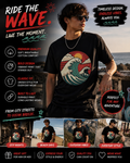 Ride The Wave Graphic T-Shirt | Coastal Retro Ocean Tee