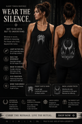 Worship Gothic Racerback Tank Top Dark Alternative Aesthetic Womens Tank Moon Graphic Goth Apparel Tattoo Style Streetwear Gift