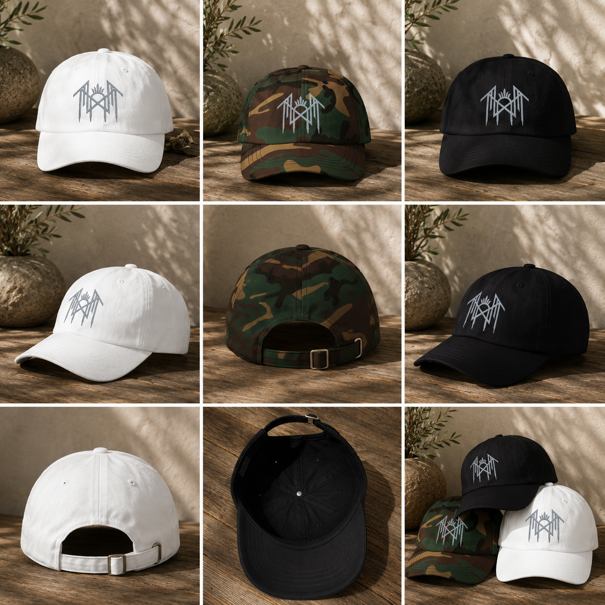 Gothic Dad Hat Alternative Streetwear Cap Dark Aesthetic Hat Minimal Gothic Fashion Emo Grunge Adjustable Baseball Ca