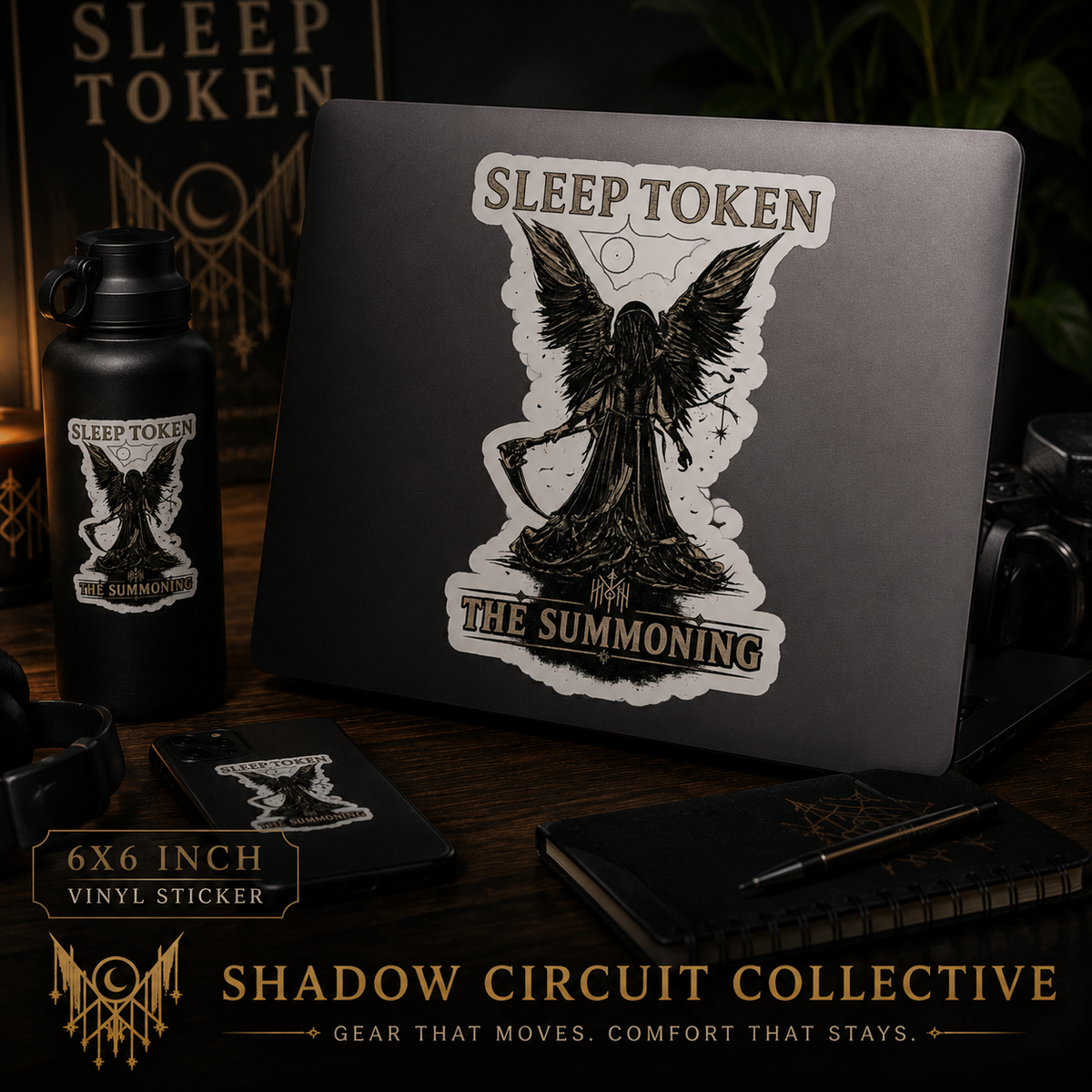 Sleep Token "The Summoning" Sticker — Gothic Band Kiss-Cut Decal
