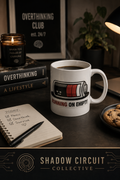 Running On Empty Mug Funny Anxiety Coffee Cup Mental Health Humor Mug Low Battery Mug Overthinking Gift Caffeine Mug Office Coffee Cup