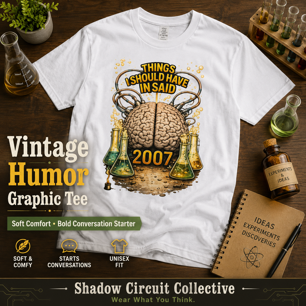 T-Shirt — "Things I Should Have Said" 2007 Brain & Beakers Graphic Tee