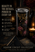 Sleep Token Secret Garden Door Tumbler 20oz | Floral Archway, Gothic Fantasy
