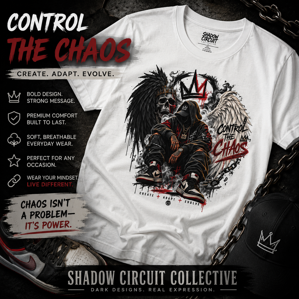 Grim Reaper King Skull Tee | Dark Angel Chaos Graphic Shirt