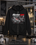 Mastercam University Zip Hoodie — CNC Design, Program & Machine Graphic