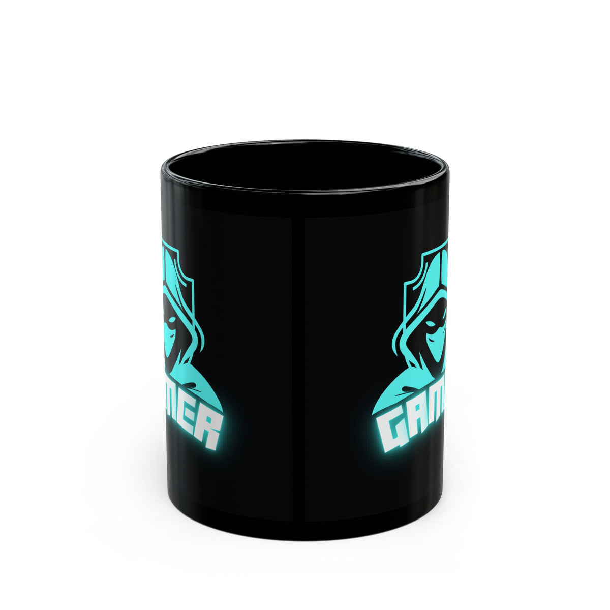 Gaming Mug 11oz Neon Gamer Design Coffee Cup Black Ceramic Gamer Mug