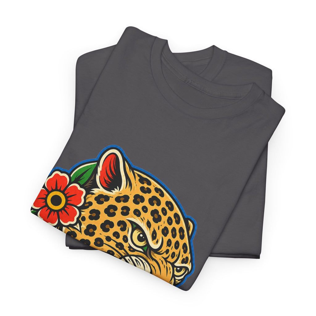 Leopard Graphic Tee Tattoo Inspired Shirt Streetwear T Shirt Alternative Fashion Leopard Shirt Biker Style Unisex Graphic Tee