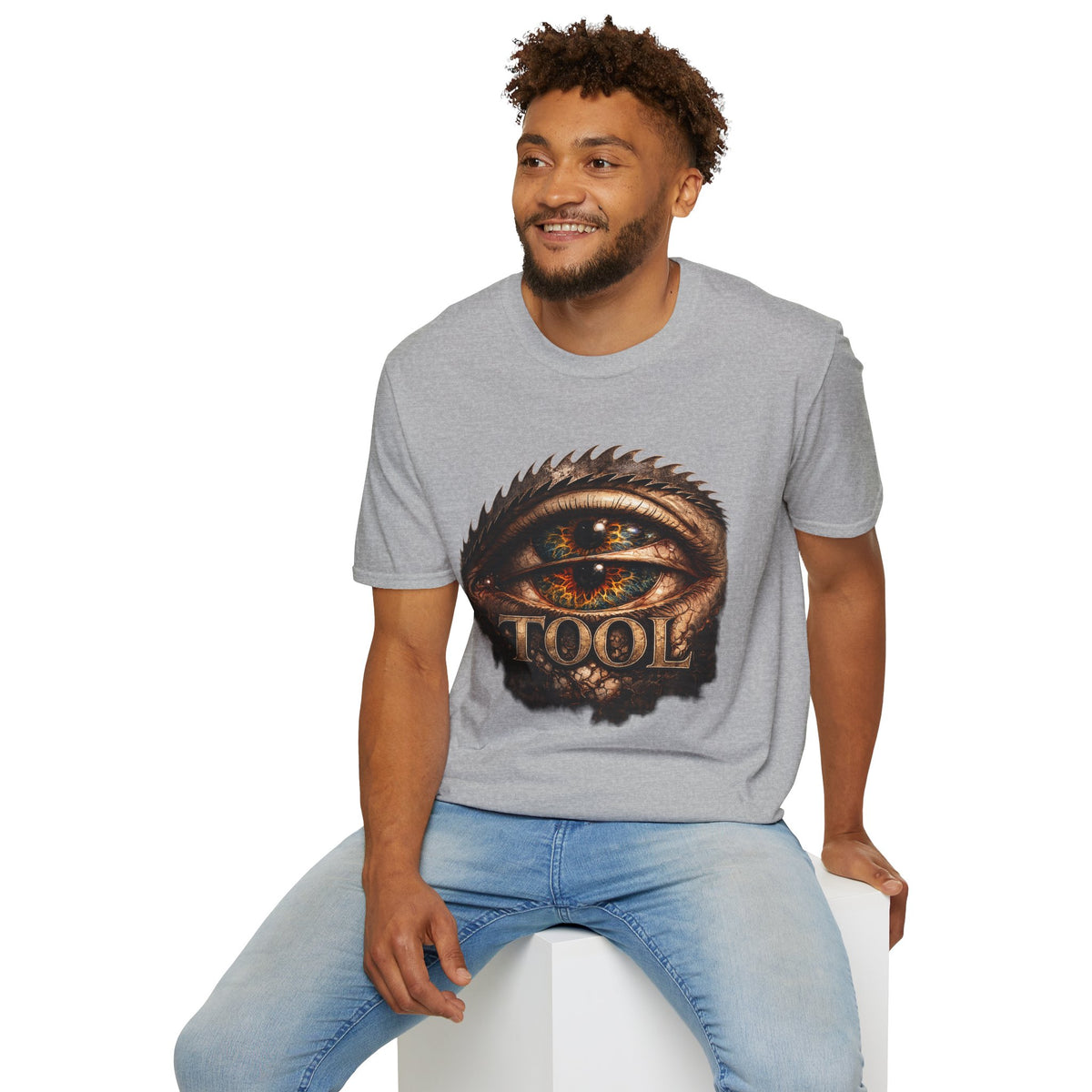 Tool Inspired Eye Graphic Shirt Alternative Rock Tee Dark Heather Band Shirt Gothic Streetwear Unisex Graphic T Shirt