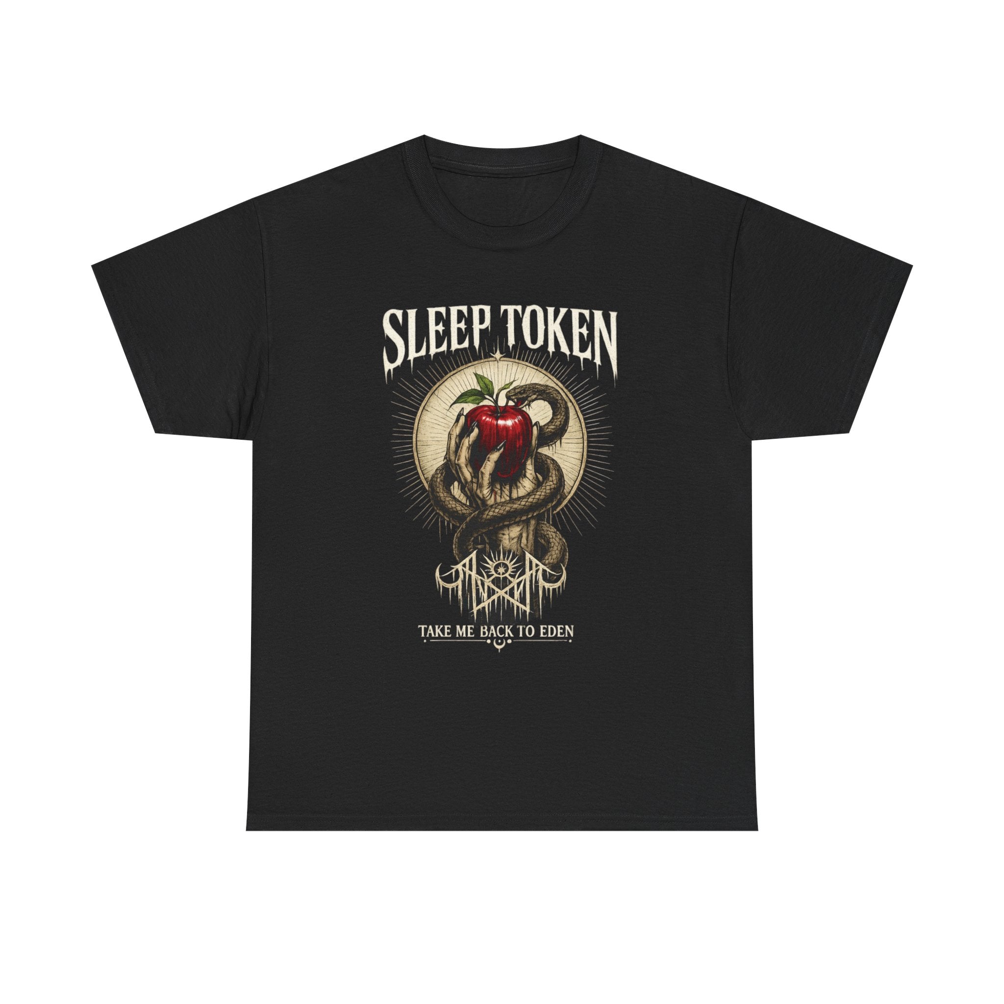 Sleep Token Take Me Back To Eden Shirt  Dark Aesthetic Graphic Tee Alternative Band Inspired Apparel Snake & Apple Streetwear Unisex Tee
