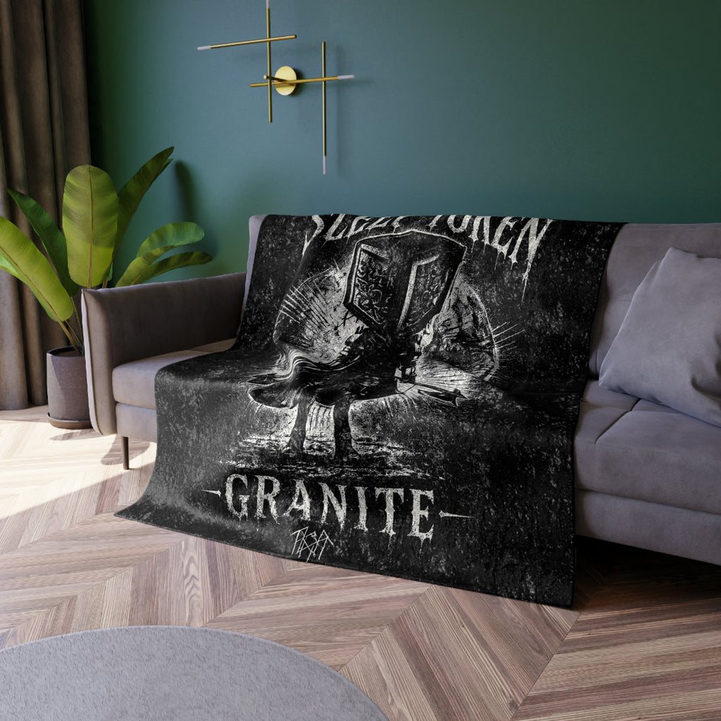 Sleep Token Inspired Granite Plush Blanket | Ultra-Soft Fan Blan
