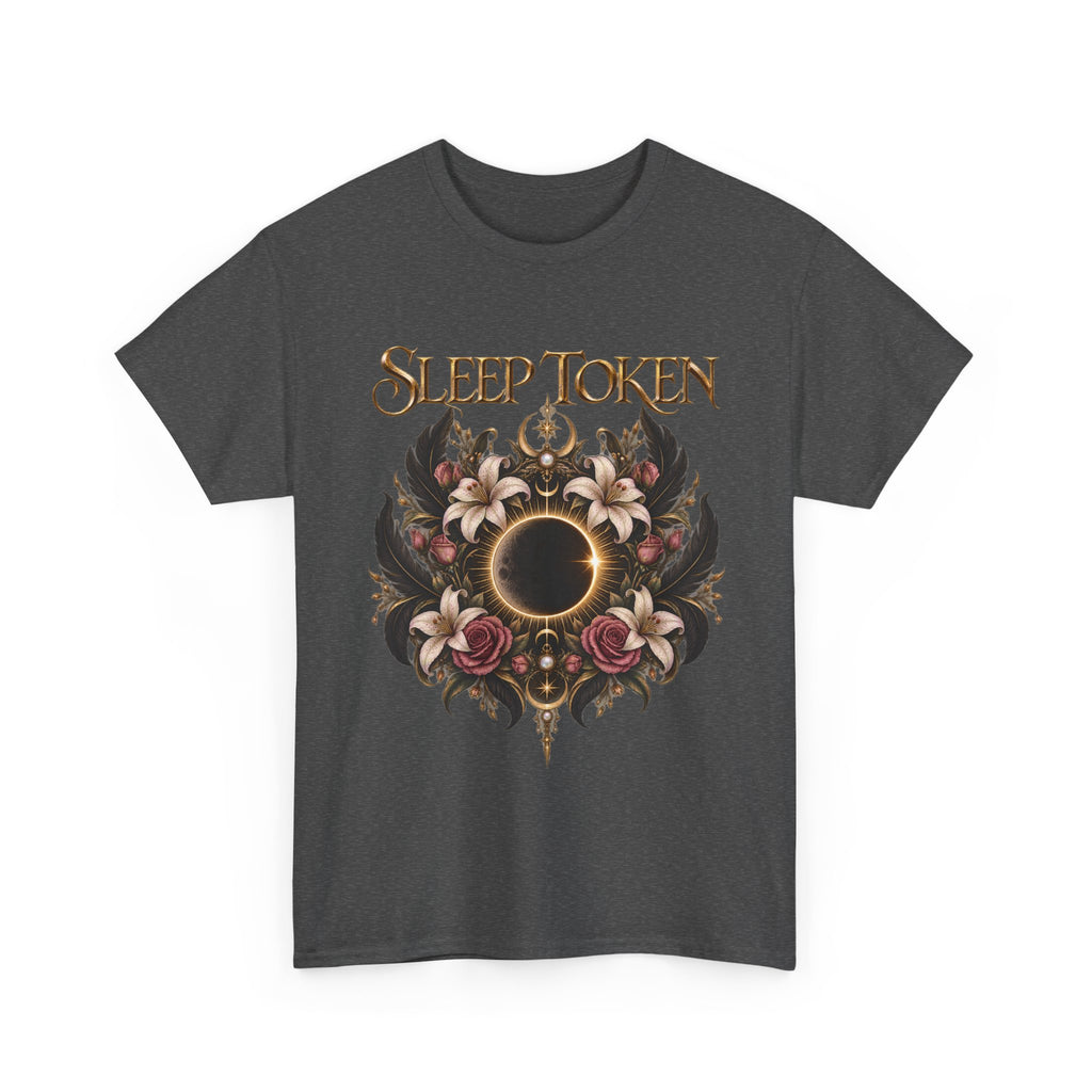 Sleep Token floral eclipse T-Shirt | band logo tee, gothic floral design