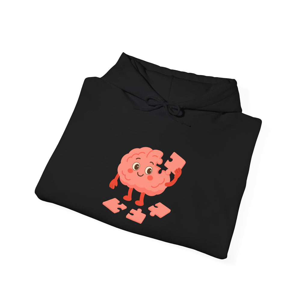 Mental Health Hoodie Brain Puzzle Sweatshirt Adult Hoodie Positive Mindset Hoodie Cozy Awareness Gift