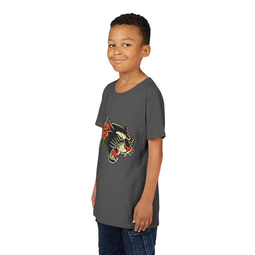 Youth Traditonal Tattoo Panther Short Sleeve Tee