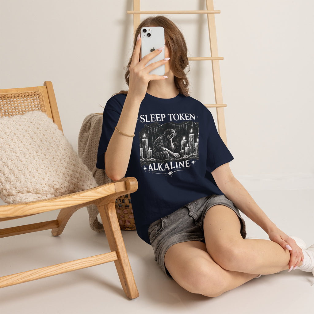 Sleep Token Alkaline Shirt Gothic Alternative Band Inspired Graphic Tee Unisex Heavy Cotton T Shirt Metal Music Fan Gift