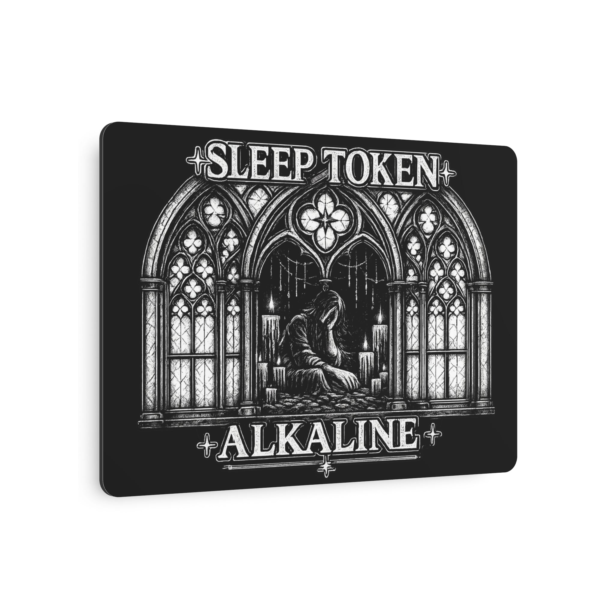Sleep Token Inspired Alkaline Gothic Metal Sign | Dark Wall Art Decor | Music Fan Gift | Alternative Home Decor