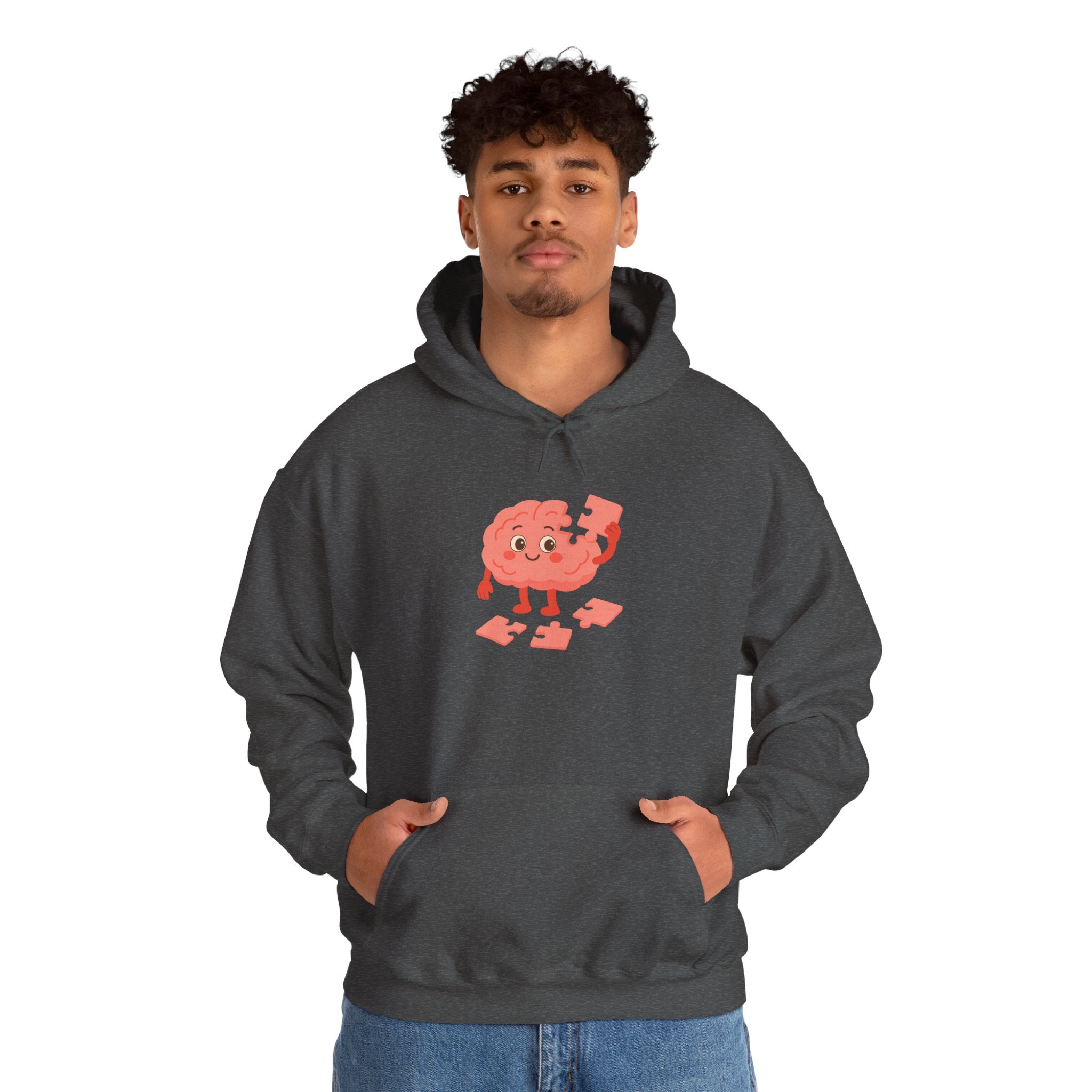 Mental Health Hoodie Brain Puzzle Sweatshirt Adult Hoodie Positive Mindset Hoodie Cozy Awareness Gift