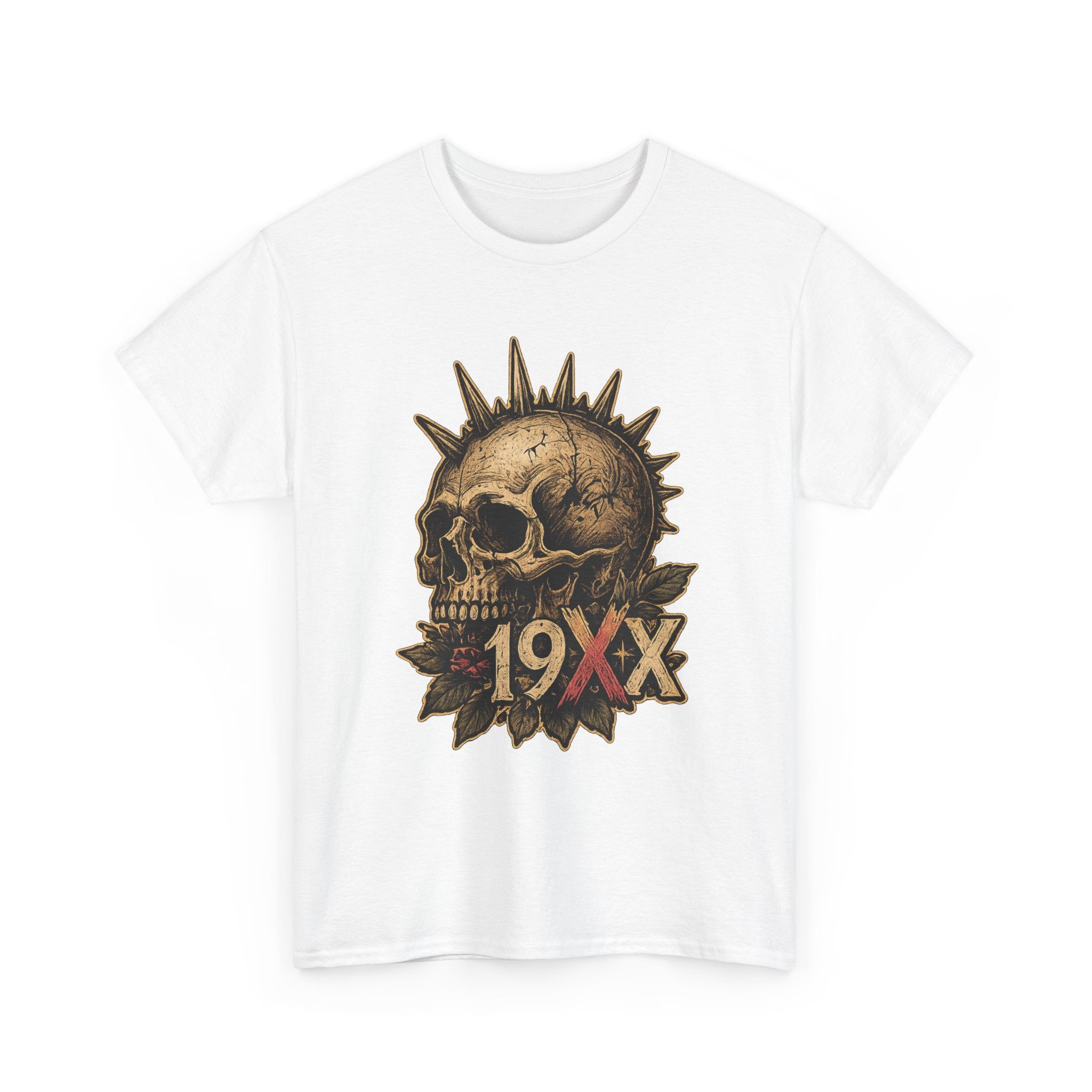 Punk Skull with Mohawk 19XX T-Shirt | Vintage Skull Tee