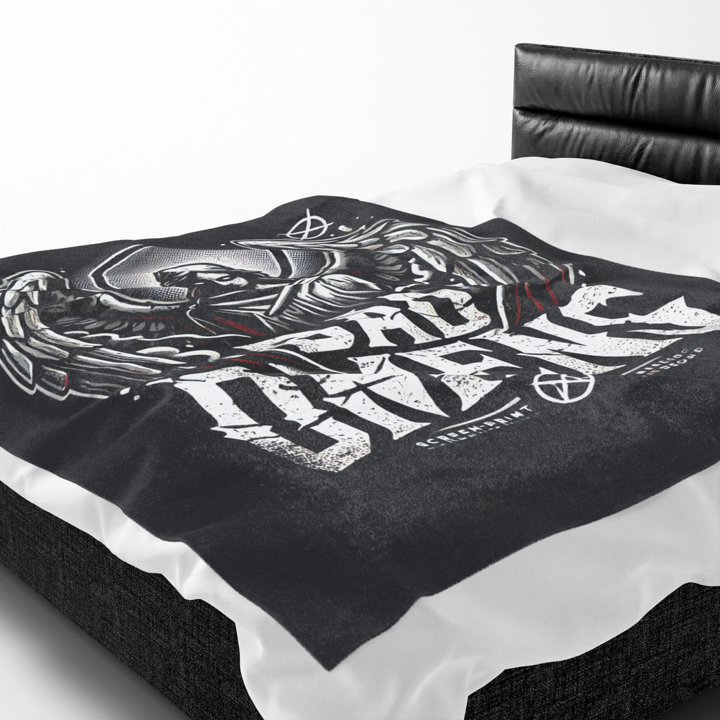 Gothic Angel Blanket Dark Aesthetic Throw Blanket Metal Style Plush Blanket Cozy Gothic Decor Alternative Home Blanket Gift