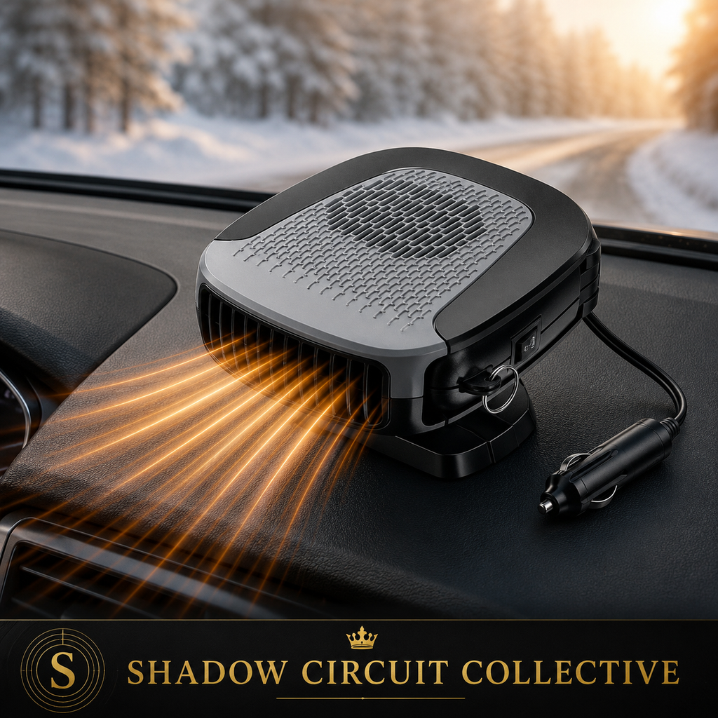 Stop Freezing on Every Drive | 150W Portable Car Heater & Cooling Fan | Fast Windshield Defroster | 360° Adjustable | 12V Plug-In Car Heater for Cars, SUVs, Trucks & Vans