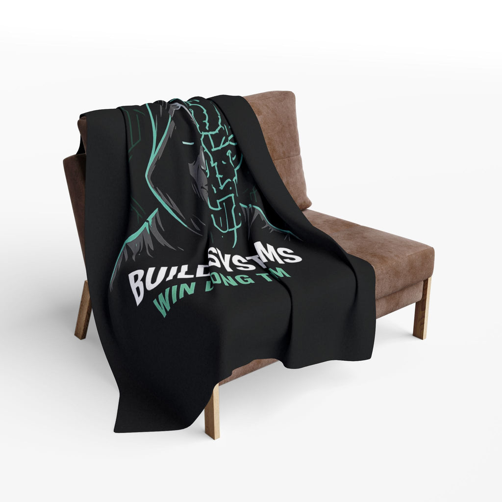 Build Systems. Win Long Term. Motivational Arctic Fleece Blanket