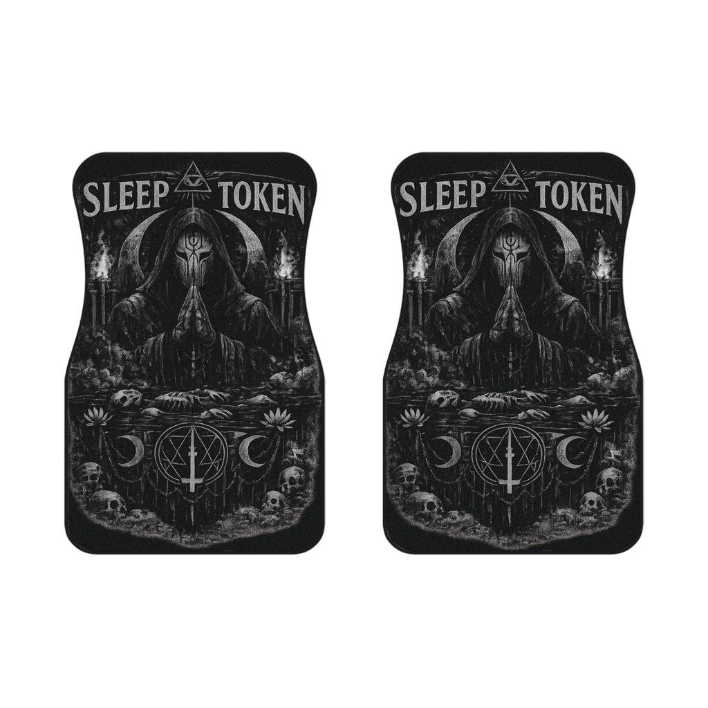 Sleep Token Gothic Hooded Figure Car Mats | Front Floor Mats