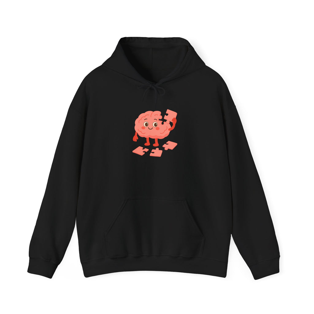 Mental Health Hoodie Brain Puzzle Sweatshirt Adult Hoodie Positive Mindset Hoodie Cozy Awareness Gift