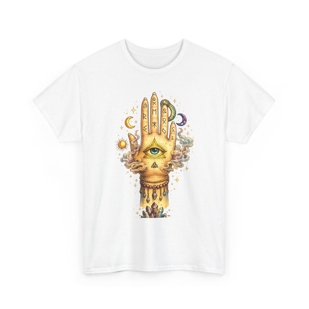 Mystical Hand Graphic Tee Boho Spiritual Shirt Celestial Eye T Shirt Witchy Aesthetic Unisex Graphic Tee Trendy Festival Clothing