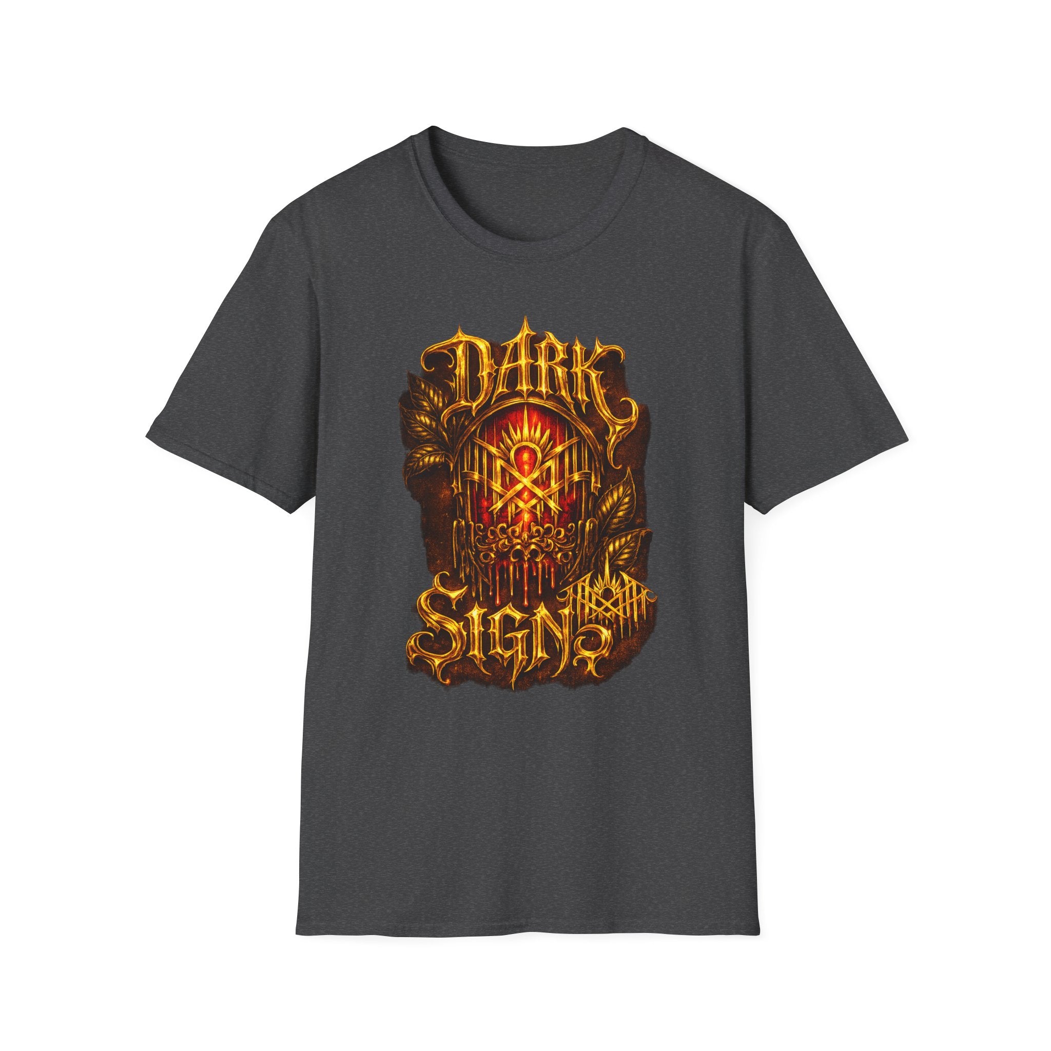 DARK SIGN Gothic Graphic T Shirt Red Alternative Streetwear Heavy Metal Aesthetic Tee Dark Fantasy Shirt Unisex Punk Grunge Apparel