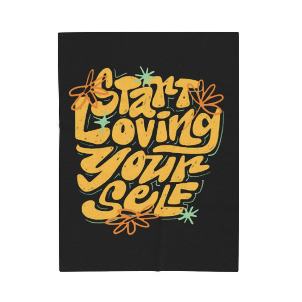 Start Loving Yourself Premium Fleece Blanket