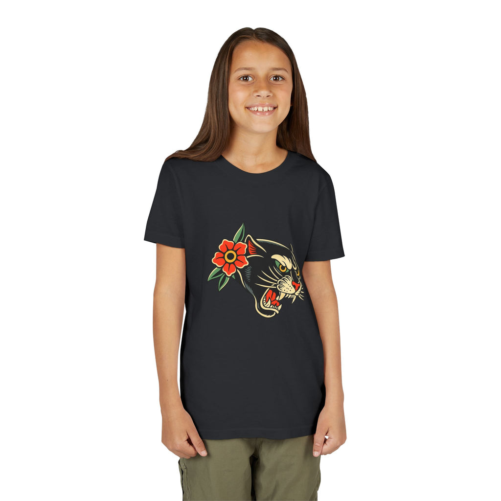 Youth Traditonal Tattoo Panther Short Sleeve Tee