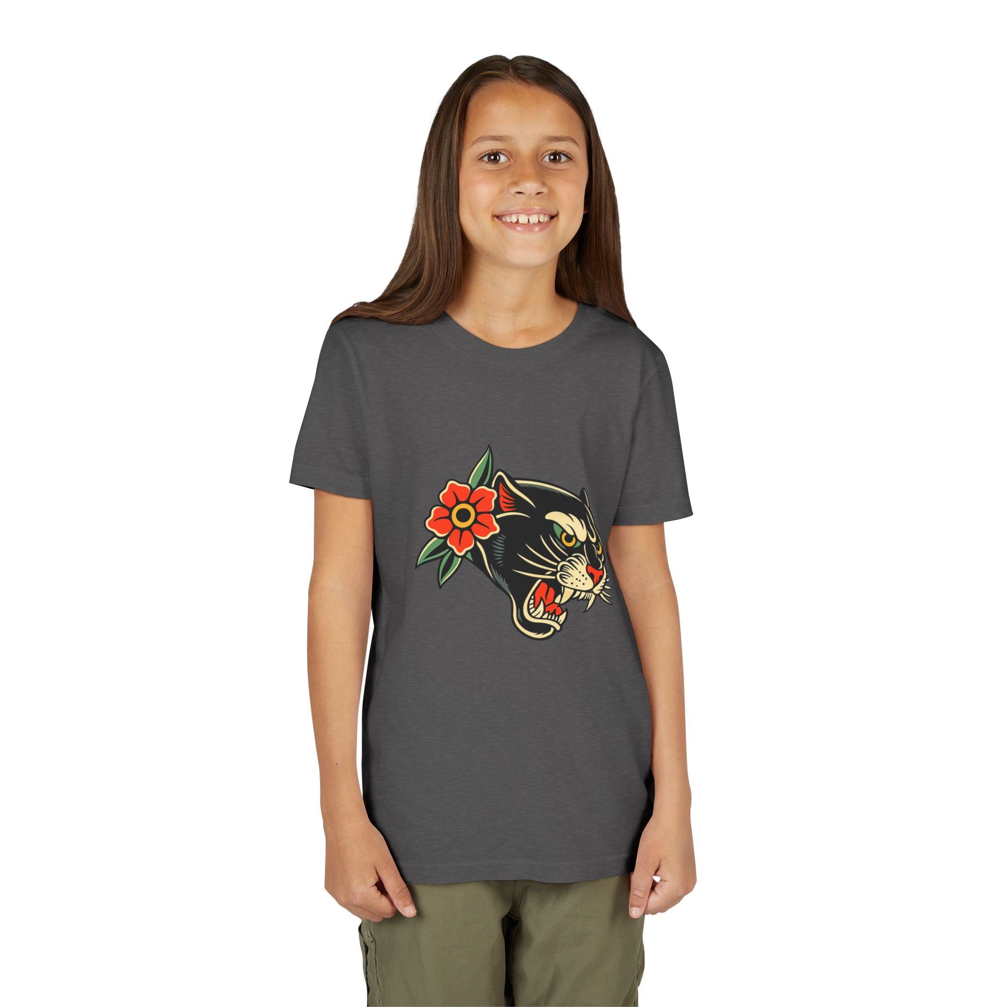 Youth Traditonal Tattoo Panther Short Sleeve Tee