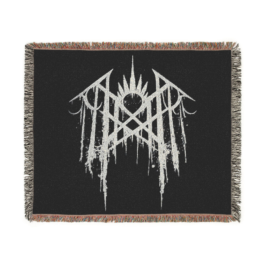 Gothic Woven Blanket Alternative Home Decor Dark Academia Throw Emo Gothic Couch Blanket Black Woven Throw Grunge Room Decor