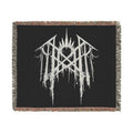 Gothic Woven Blanket Alternative Home Decor Dark Academia Throw Emo Gothic Couch Blanket Black Woven Throw Grunge Room Decor