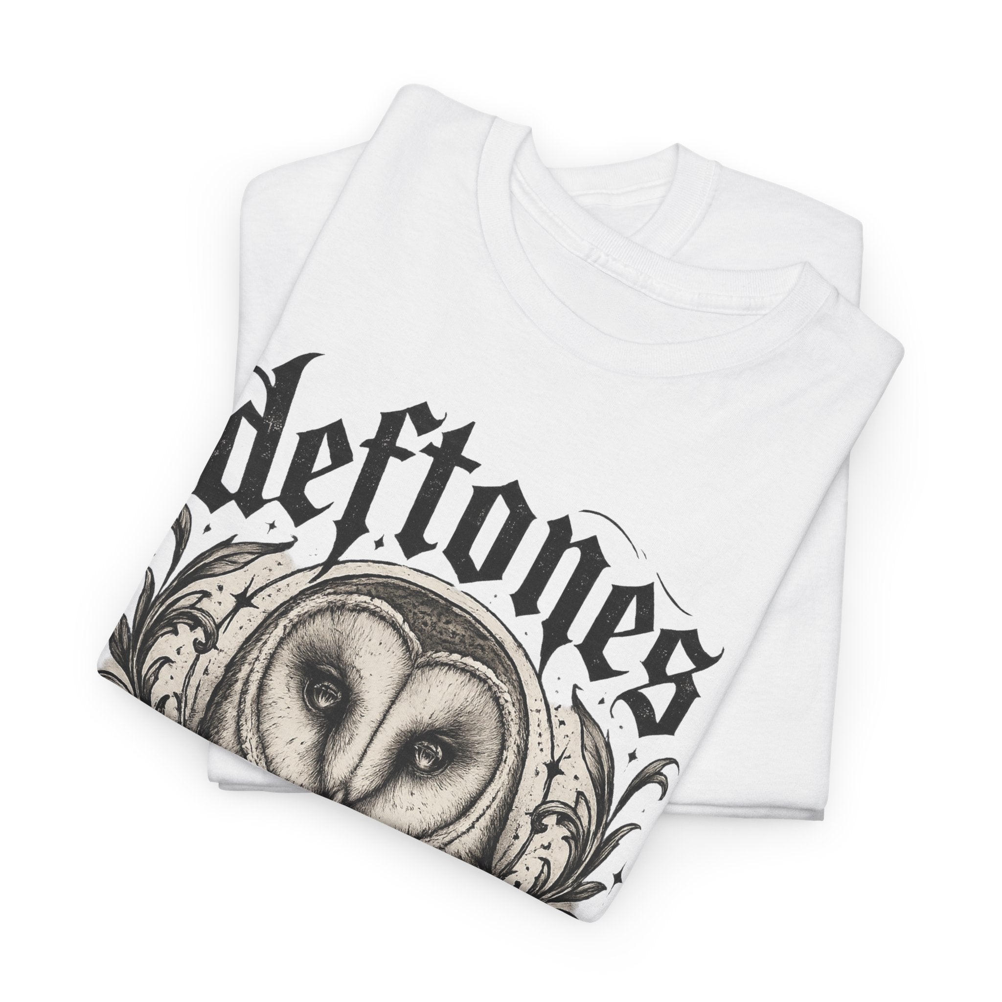 Deftones Diamond Eyes Owl Shirt Vintage Tattoo Style Band Tee Gothic Barn Owl Graphic T Shirt Alternative Streetwear Unisex Tee