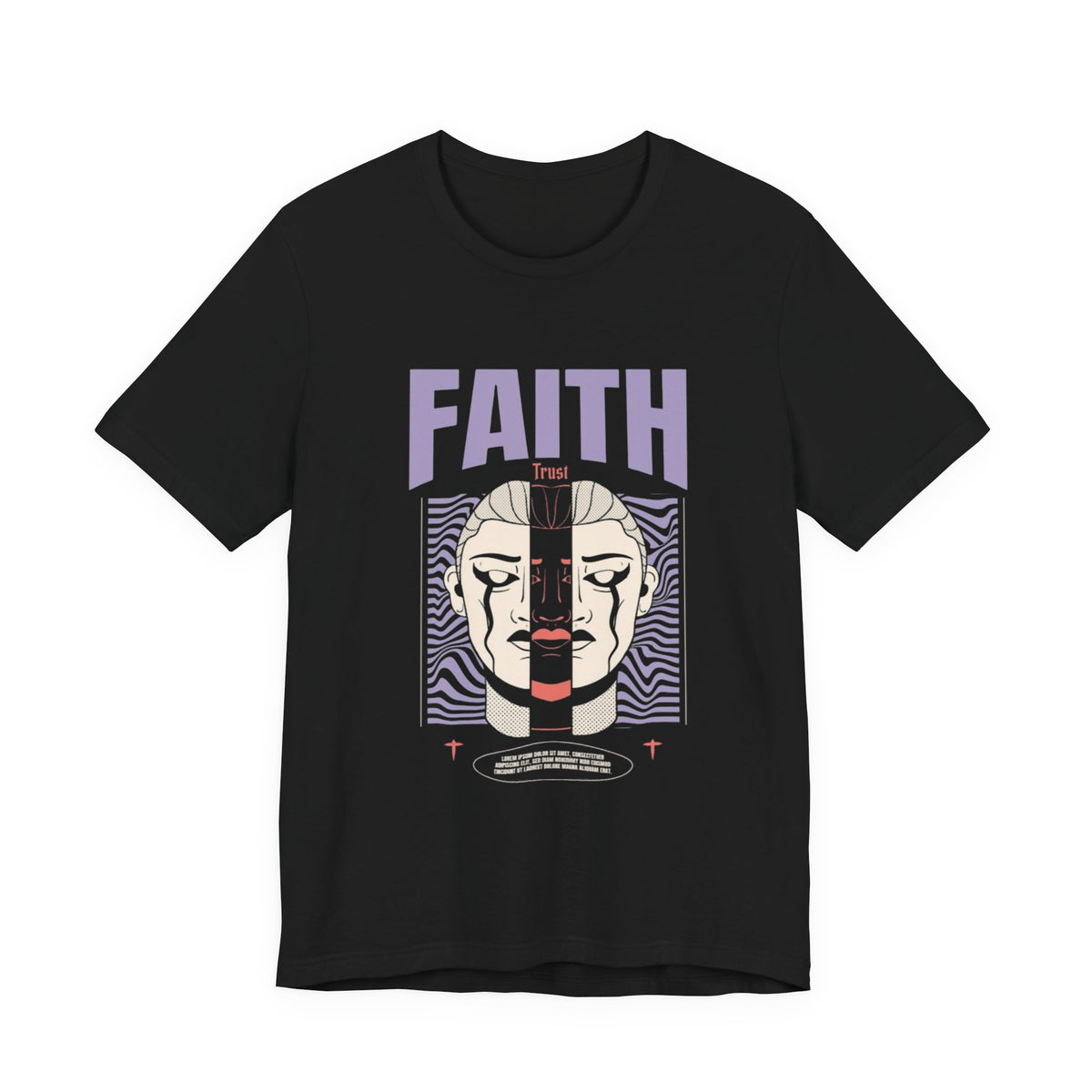 Faith Graphic T Shirt Streetwear Aesthetic Tee Minimalist Religious Art Shirt Modern Spiritual Shirt Unisex Bella Canvas Tee