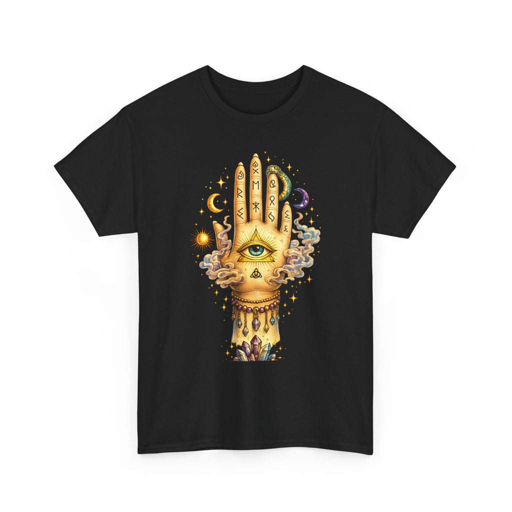 Mystical Hand Graphic Tee Boho Spiritual Shirt Celestial Eye T Shirt Witchy Aesthetic Unisex Graphic Tee Trendy Festival Clothing