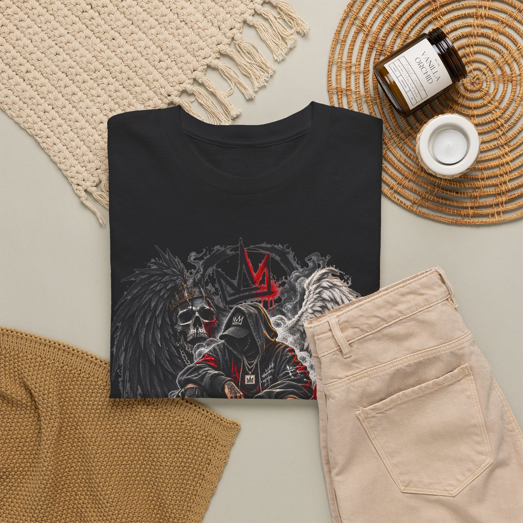 Grim Reaper King Skull Tee | Dark Angel Chaos Graphic Shirt