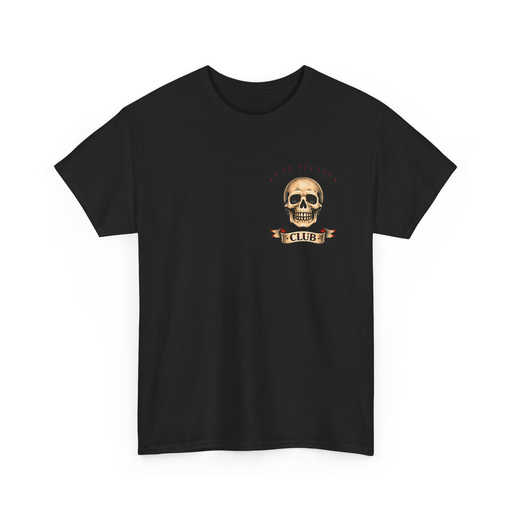 T-Shirt — “I Wish You Were Here” Tombstone Skull Vintage Graphic Tee