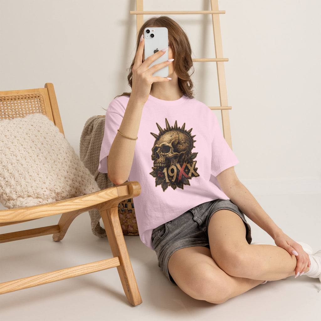 Punk Skull with Mohawk 19XX T-Shirt | Vintage Skull Tee