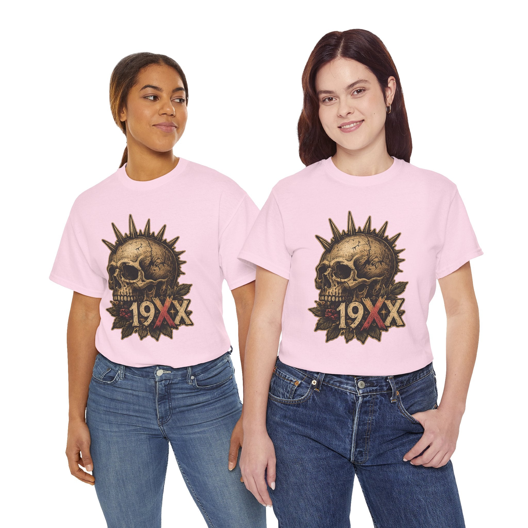 Punk Skull with Mohawk 19XX T-Shirt | Vintage Skull Tee
