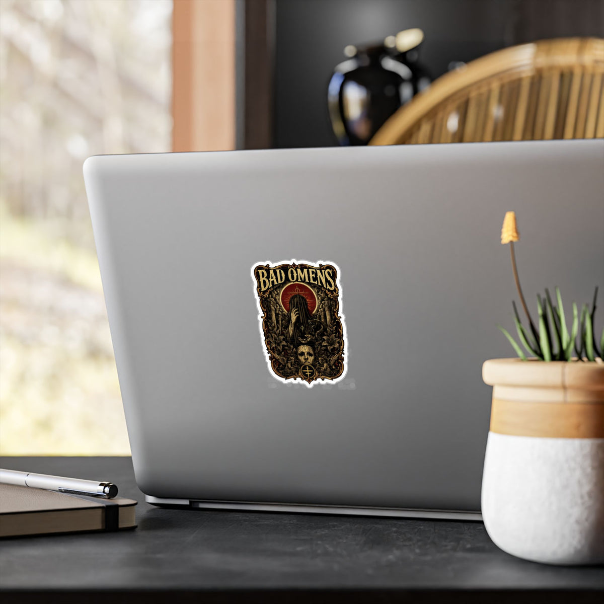 Bad Omens Inspired Gothic Vinyl Sticker Dark Alternative Rock Decal Waterproof Laptop Sticker Water Bottle Decal Music Fan Gift