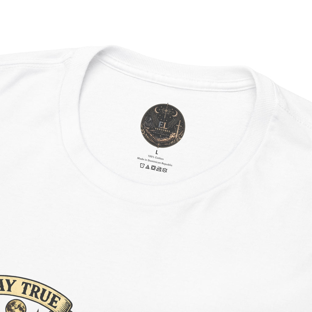 Stay True Never Sink T-Shirt — Vintage Sailboat Tattoo Graphic Tee