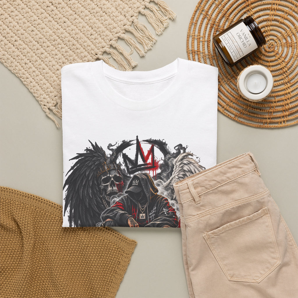 Grim Reaper King Skull Tee | Dark Angel Chaos Graphic Shirt