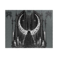 Piece together the ritual puzzle Worship Crescent Moon Altar Puzzle Gothic Occult Illustration