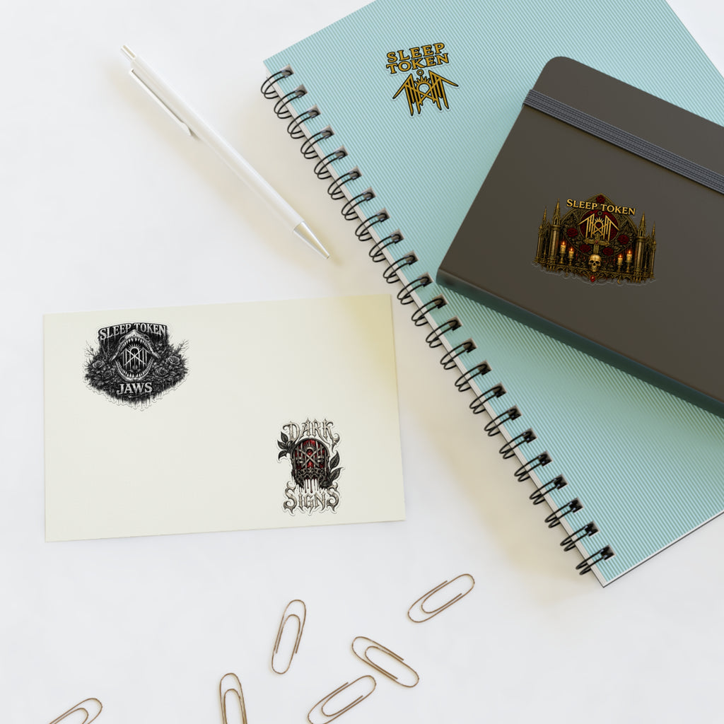 Sleep Token Inspired Die Cut Sticker Sheet | Waterproof Vinyl Stickers for Laptop Water Bottle Journal Car Decal