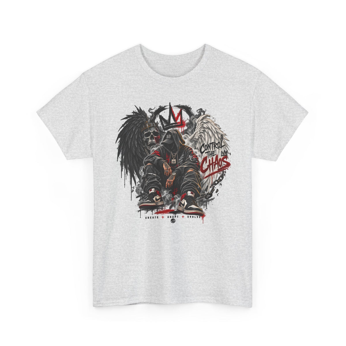 Grim Reaper King Skull Tee | Dark Angel Chaos Graphic Shirt