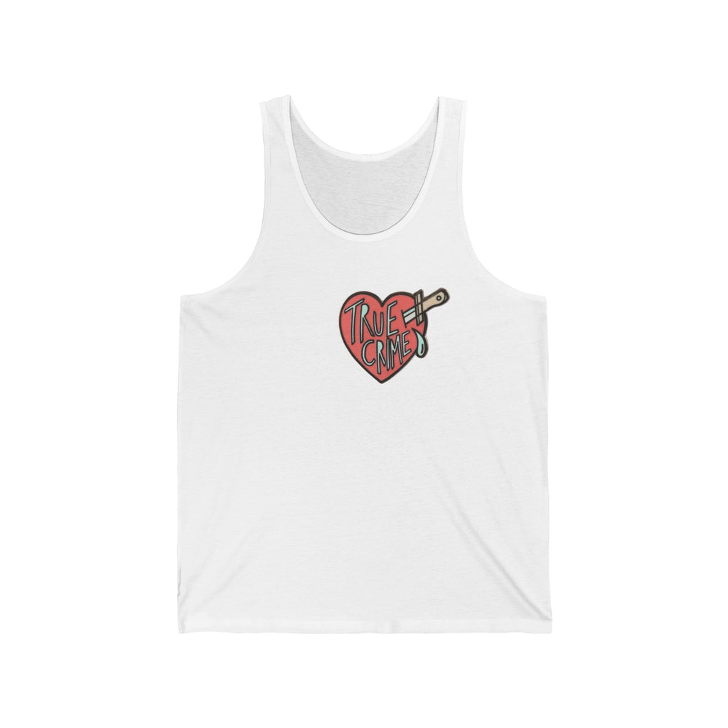 True Crime Heart Tank Top – True Crime Fan Graphic Tank