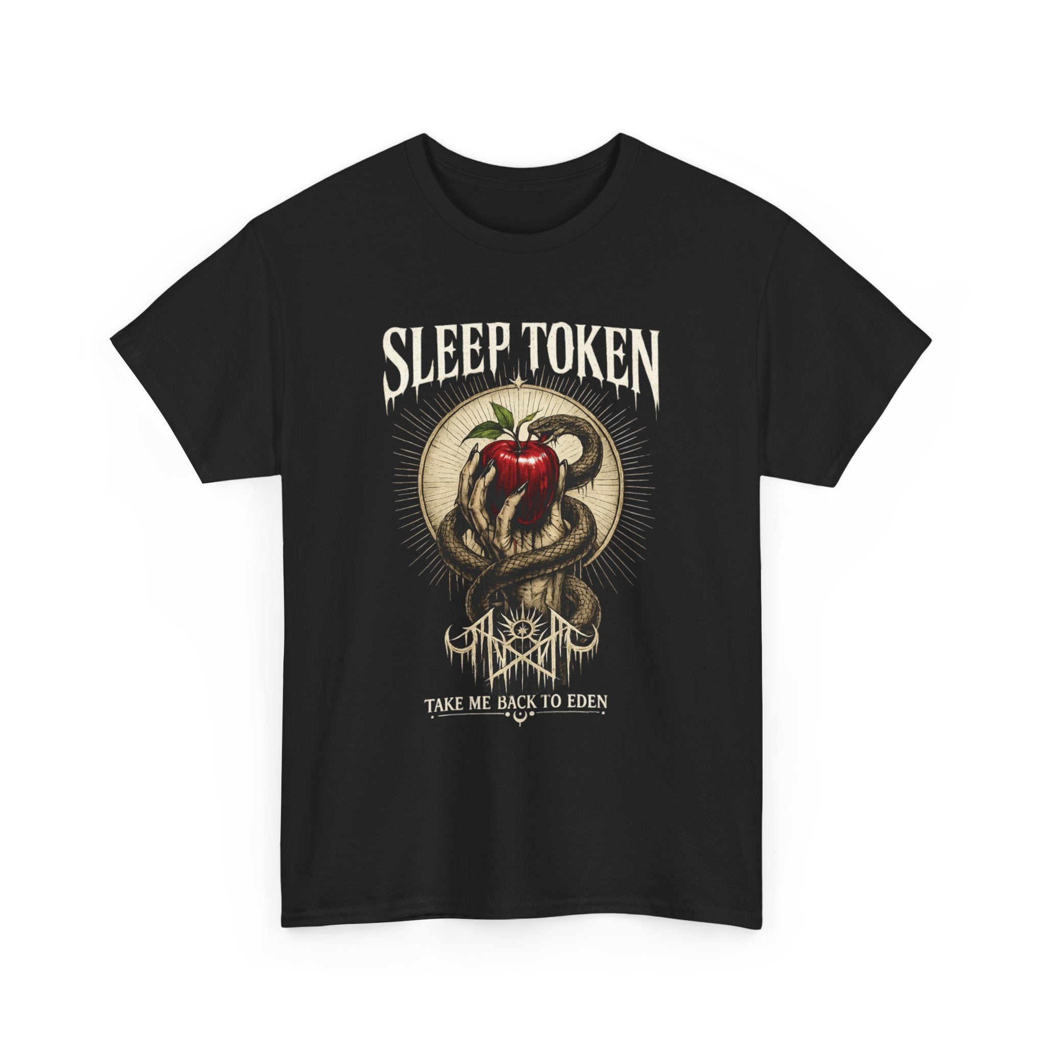 Sleep Token Take Me Back To Eden Shirt  Dark Aesthetic Graphic Tee Alternative Band Inspired Apparel Snake & Apple Streetwear Unisex Tee